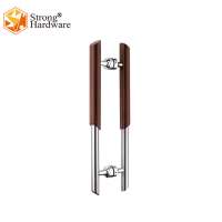 DH-053 Glass door fittings polish wood pull heavy duty door pull handle