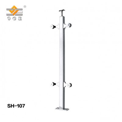 Modern Design Stainless Steel Handrails Balcony Glass Banister