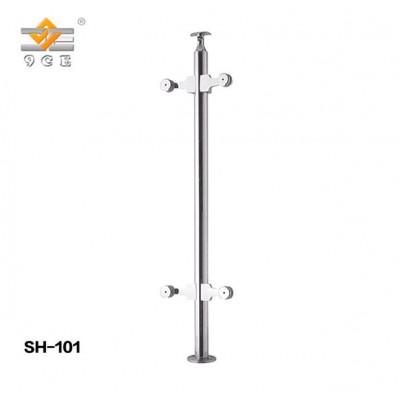 Modern Design Balcony Stainless Steel Handrails Banister with Clamp